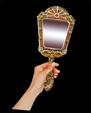 Holding Mirror Hand