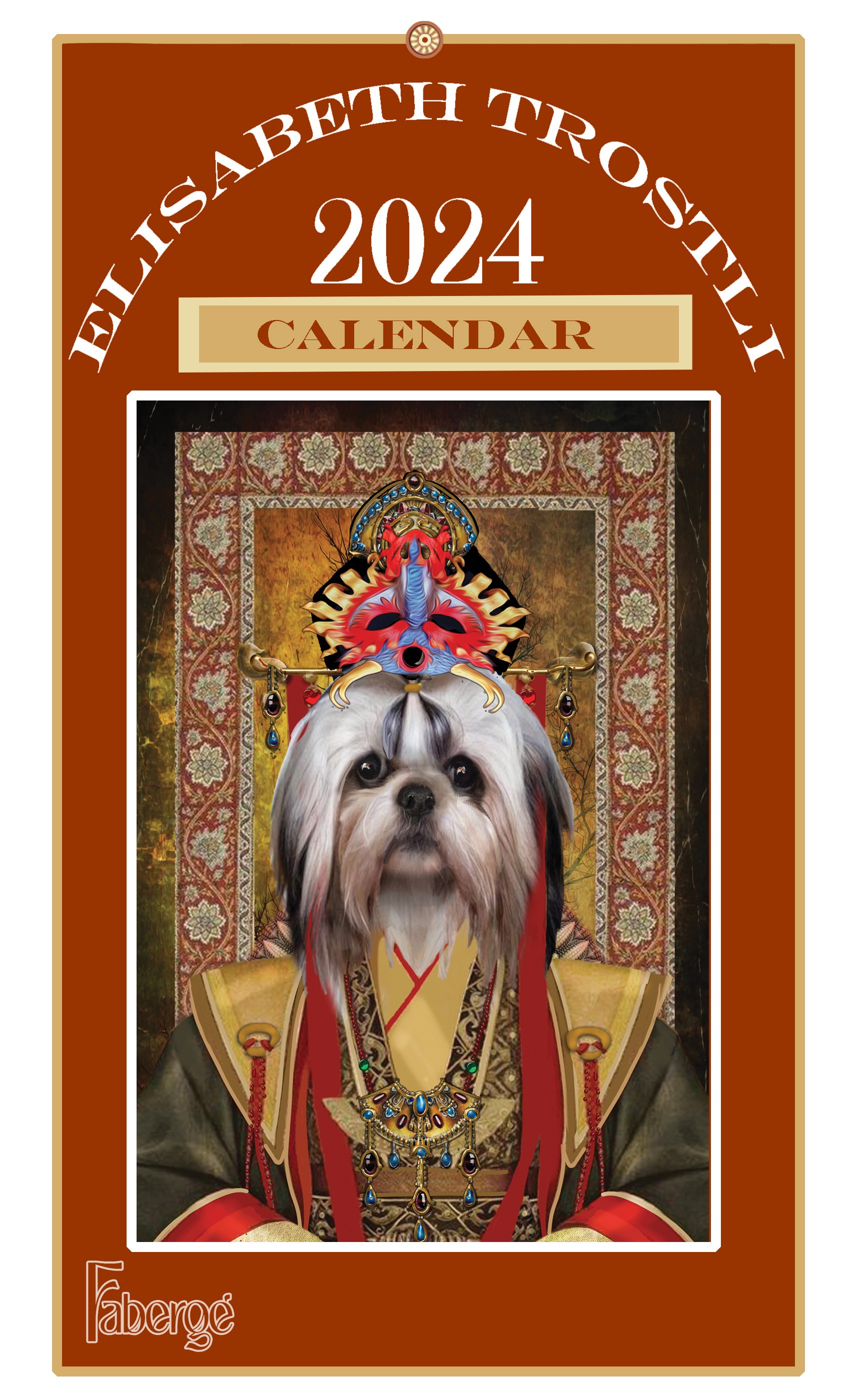 2024 FABERGE  DOGS CALENDAR