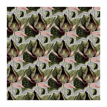 Lotus Pattern Grey
