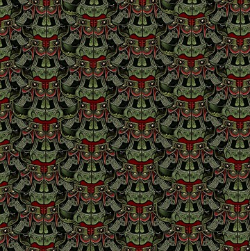 Samurai Collar ( Red)