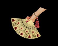 Plastic Heart Fan Hand