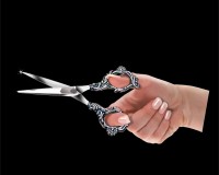 Holding Scissors  Hands